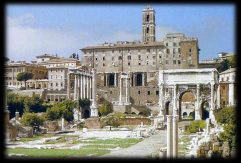 Tabularium (birodalmi levéltár) i.e. 78. A Tabulárium közigazgatási épület volt, levéltárként funkcionált. A Forumon a Capitolium domb felől emelkedik.