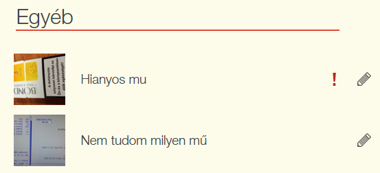 Beadott művek listája, hiányos mű A beadott művek menüpont alatt tudja átnézni azon műveket, melyeket már feltöltött vagy elkezdett feltölteni a rendszerbe.