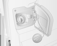 124 Vezetés és üzemeltetés Forgassa el a tanksapkát az óramutató járásával ellenkező irányban és vegye le. A tanksapka felakasztható az üzemanyag-betöltő nyílás fedelén lévő alsó kampóra.