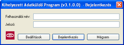 2.6.4 A KAP program indítása Az alkalmazás indításához kattintsunk az Asztalon megjelenő indítóikonon, vagy válasszuk ki a Start menü, Programok, Kihelyezett Adatküldő Program, KAP