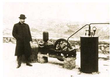 Larderello Az áram termelése 1904-ben indult meg a világon elsőként; 1913-ban induló üzemszerű használat: 250 kw p