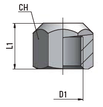 Zárósapkák (RA20) RA20 00 18 1/8" 11,5 14 RA20 00 14