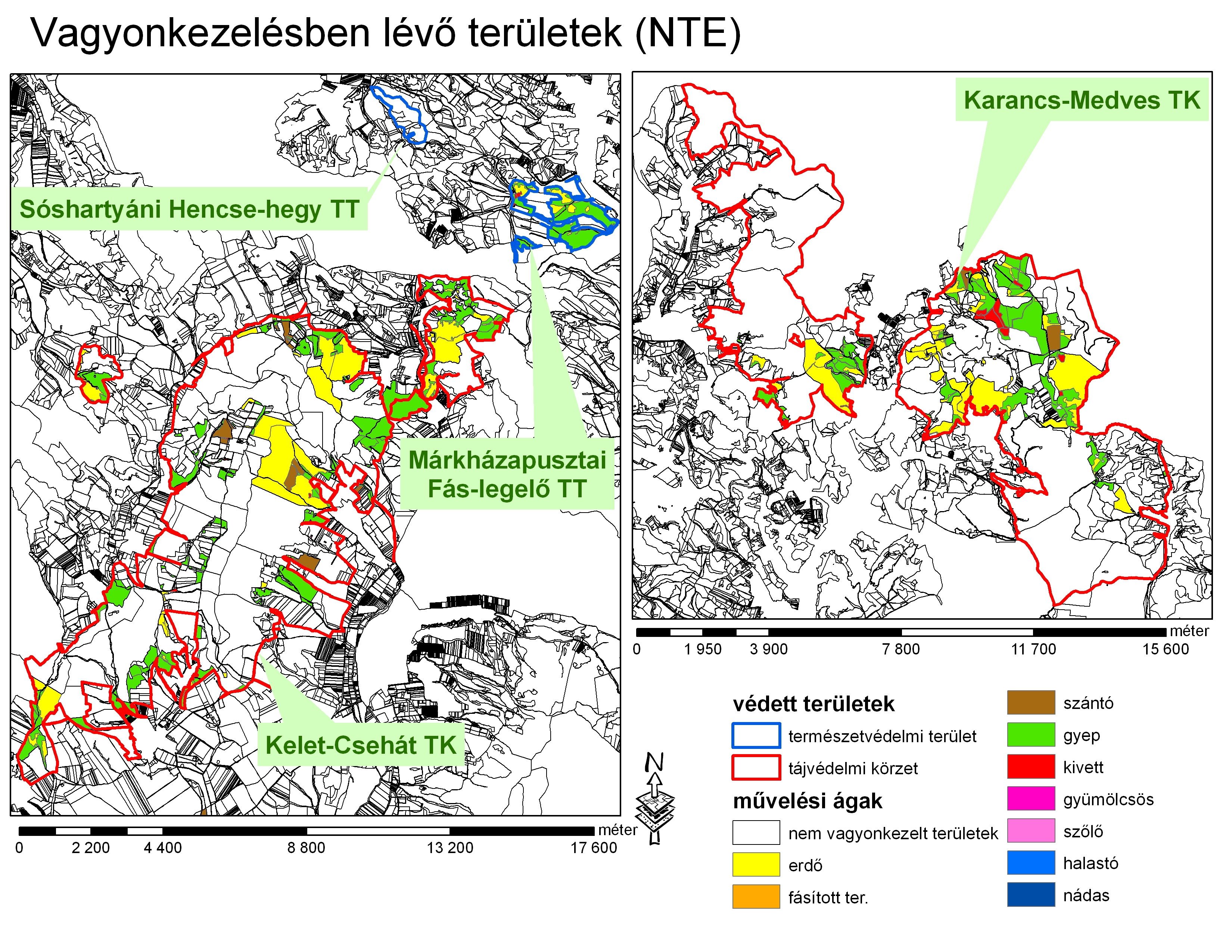 Bükki Nemzeti Park Igazgatóság NÓGRÁDI TÁJEGYSÉG Helyzetelemzés A Nógrádi Tájegységben található országos jelentıségő védett területek (14255 hektár) a Karancs-Medves Tájvédelmi Körzet (KMTK), a