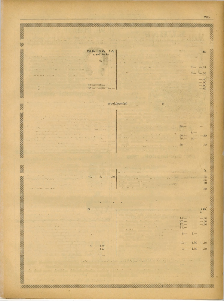 17. SZÁM. 7-IK ÉVFOLAM. KÖZTELEK, 1896. FEBRUÁR HÓ 27. Lóhere magvak. vg Valamennyi fajta jótállás mellett arankamentes,.50 és 100 kilós ólomzárral és a bécsi, cs. és kir.