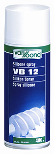 VARYBOND VB 12 Csomagolási egység: 12 x 400ml Szilikon spray Általánosan felhasználható zsírzó, különösen a nem fémes anyagpárokhoz.