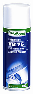 VARYBOND VB 76 Csomagolási egység: 12 x 400ml Ékszíj spray Kitőnıen alkalmazható minden sima, V profilú vagy kerek