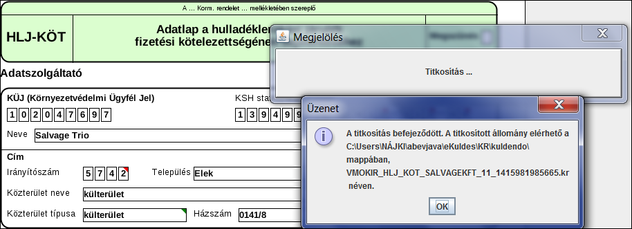 6. Nyomtatványok beküldése az Ügyfélkapun keresztül/2 Az