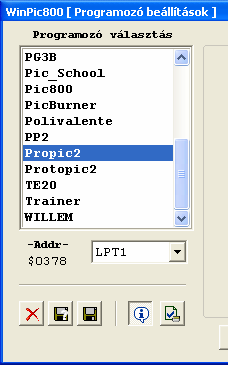 8 A WinPIC800.EXE program használata: Mint arról korábban írtam, a "PROPIC" égetőn is használható az ingyenes "WinPIC800" window-os program is.
