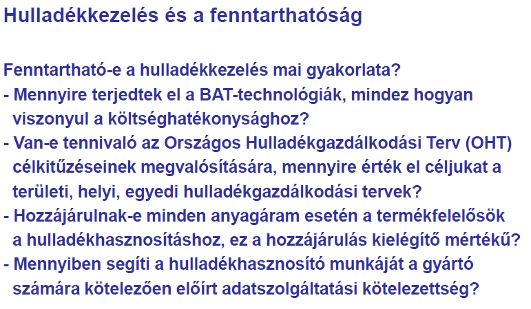 Fenntarthatóság a