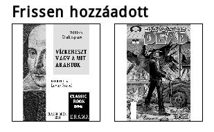 (3) Utoljára hozzáadott könyvek A készülékre utoljára felmásolt könyvek jelennek meg itt. Az olvasáshoz jelölje ki a kívánt könyvet, majd nyomja meg az M gombot a megnyitáshoz.