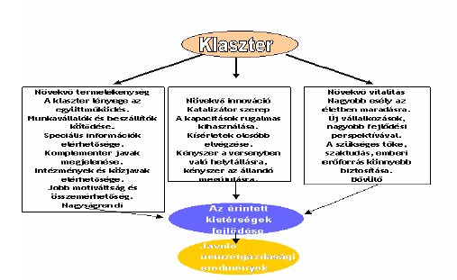 hogy a klaszter fenntartásához nem elegendő a támogatás, ahhoz, hogy hosszútávon működni tudjon számos további feltételre van szükség. A későbbiekben ezekre a körülményekre még részletesebben kitérek.