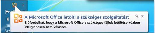 A telepítéshez szükséges eszközök a Windows Start menüjében Ha egy még le nem töltött programot vagy funkciót próbál használni, akkor a program ikonjára kattintás után, az Office Kattintásra letölti