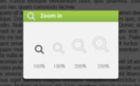 Zoomolás A zoom funkciót az e-könyvekben található képeknél használhatja (epub és pdf fájlok) A méret menüből válassz a [Nagyítás]-t. Megjelenik a zoom menü.