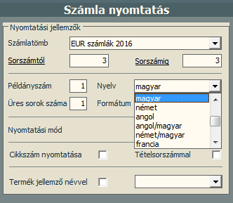 2.4 Számla érvénytelenítése Mint választható funkció már látható volt a számla érvénytelenítés. Számla érvénytelenítés az alábbi módon indítható.