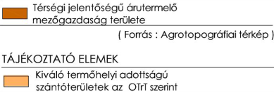 mellékletéből (Komplex tájgazdálkodás térségei Kivonat a MTrT-hez ajánlások 2.9. mellékletéből Nitrátérzékeny települések nem érintett Kivonat a MTrT-hez ajánlások 2.10.