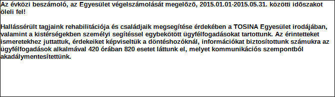 1. Szervezet azonosító adatai 1.1 Név 1.2 Székhely Irányítószám: 7 1 Település: Szekszárd Közterület neve: Táncsics Mihály Közterület jellege: utca Házszám: Lépcsőház: Emelet: Ajtó: 1 b fsz 2 1.