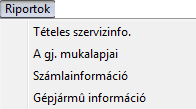 A Gépjármű egyéb adatainak rögzítése nevű ablakon lehet kiegészítő információkat rögzíteni a gépjárműhöz. 4.2.