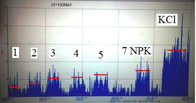 .. aktivitása b-mérések és g-spektrometria segítségével Becslés vegyületek, műtrágyák K-tartalmára a K-40 aktivitás alapján