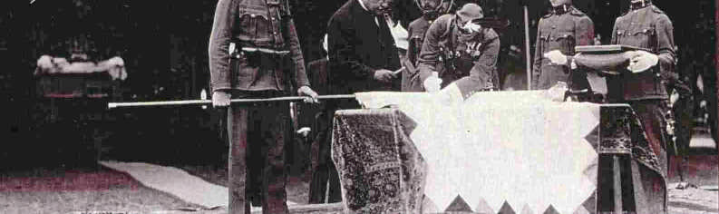 27 A városi lapok fejrésze a csapatzászló szentelésekor. Veszprémi Hírlap, 1926.