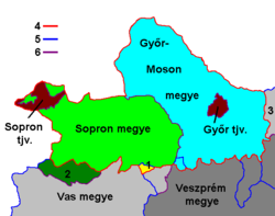 Történelme: A megye területe az őskor óta lakott. A római korban a Duna mentén itt húzódott a Pannóniát védő limes, és itt vezetett észak-déli irányban a Borostyánút.