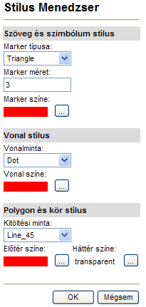 A Stílus Menedzser segítségével szabályozhatjuk, STÍLUS MENEDZSER stb. jelenjenek milyen meg.