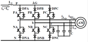 Rövidrezárt forgórészű aszinkrongépes áraminverteres hajtások Egy időben széleskörűen alkalmazták a robusztus tirisztoros áraminverteres hajtásokat közepes teljesítményeken, 4/4-es üzemnél. 2.