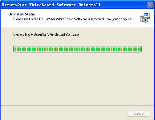 nyomja meg a Remove gombot az eltávolításhoz. A szoftver eltávolításának harmadik módja: kattintson a Returnstar Whiteboard Software V4.
