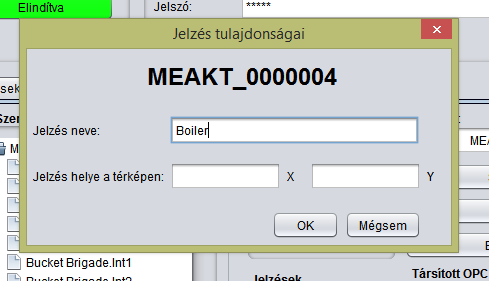 8.1.3 Új jelzés felvétele Az Új jelzés gombra kattintva a megnyíló párbeszédablakban felvehető az új jelzés azonosítója, amelynek legalább 12 karakter hosszúnak kell lennie, tetszőleges karaktereket