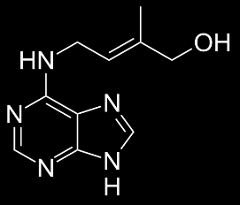 4. Ábra: Citokininek a) zeatin b) zeatin-ribozid c) zeatin-nukleotid A növényekben a citokininek nukleozidjai és nukleotidjai is előfordulnak, természetes citokininek például a zeatin és az