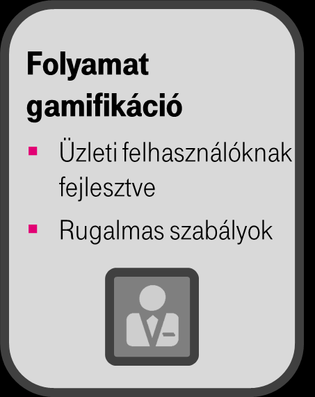 Gamification Belső felhasználási példa: Időjelentés / bevétel-elszámolás /