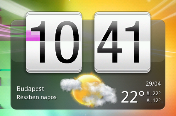 139 Az Android Market és más alkalmazások Az Óra használata Tudnivalók a HTC Óra widgetről A HTC Óra widget segítségével megnézheti a pillanatnyi időt, dátumot és tartózkodási helyét.