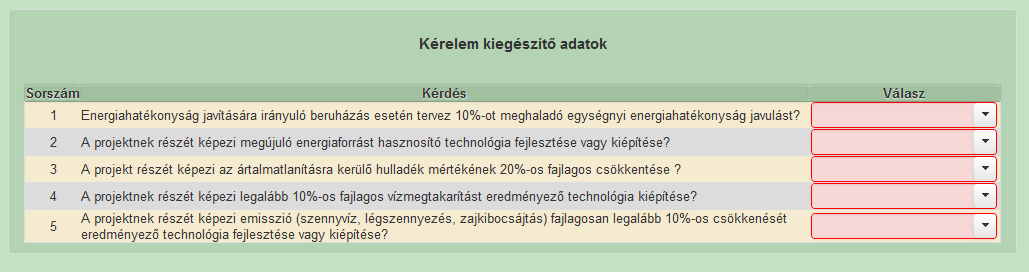 Mezőgazdasági és Vidékfejlesztési Hivatal 34 Kérelem kiegészítő adatok Ebben az adatblokkban a kérelemre vonatkozó felhívás specifikus adatokat tudja megadni.