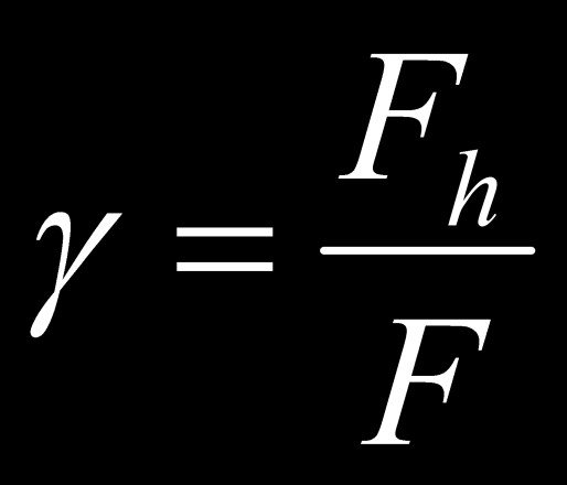 A területi tényező F h = hasznos