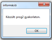 A Rendel gombra bal egérgombbal kattintva tudjuk leadni a rendelést.