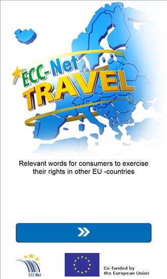 25 nyelven elérhető, ECC-Net: Travel mobil alkalmazás