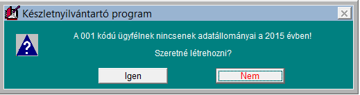 FORINT-Soft Kft. Készletnyilvántartó program 14 Törlés esetén az ügyfélhez tartozó minden adat törlődik, visszaállítás csak mentésből lehetséges.