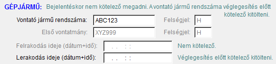 FORINT-Soft Kft. Készletnyilvántartó program 88 A rendszám megadása nélkül is igényelhető EKAER-szám, de a véglegesítés előtt kötelező megadni.