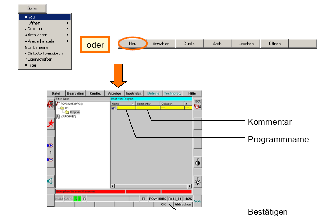 Programírás navigátor Navigáció billentyűzettel Fókusz Meghajtó / könyvtár vagy fájl kiválasztás Könyvtár / Fájl-jegyzék váltás Meghajtó /