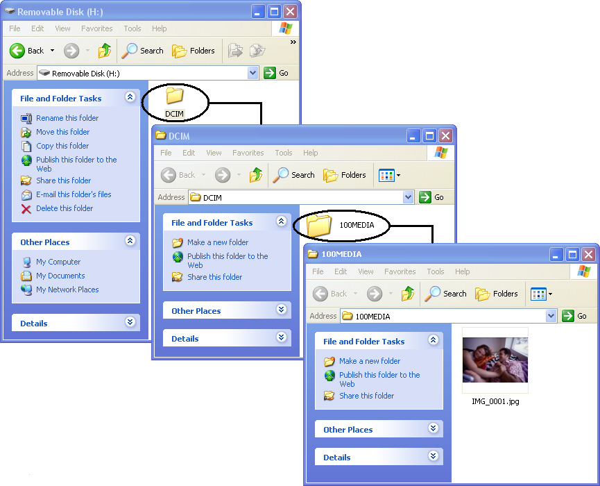 3 MEGTEKINTÉS A SZÁMÍTÓGÉPEN Windows XP Windows 2000, ME, 98SE Kapcsolja be a fényképezőgépet.