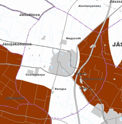 HELYZETFELTÁRÓ- HELYZETELEMZŐ - HELYZETÉRTÉKELŐ MUNKARÉSZEK 117 Jövő tájgazdálkodására vonatkozó megyei ajánlások Jászapátit érintően Az ajánlásokat (jellemzően településrendezési eszközökre