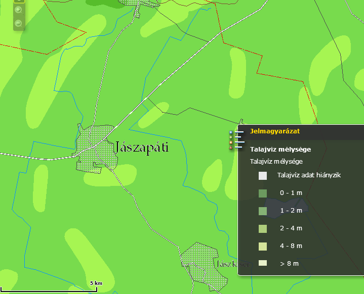 HELYZETFELTÁRÓ- HELYZETELEMZŐ - HELYZETÉRTÉKELŐ MUNKARÉSZEK 165 öntözés. Az É-i részen az öntözéshez szükséges vízkészlet csak belvízből, vagy sírkútból biztosítható.