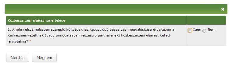 Közbeszerzési eljárás ismertetése, 4. lépés Elszámolás ellenőrzése, 5.