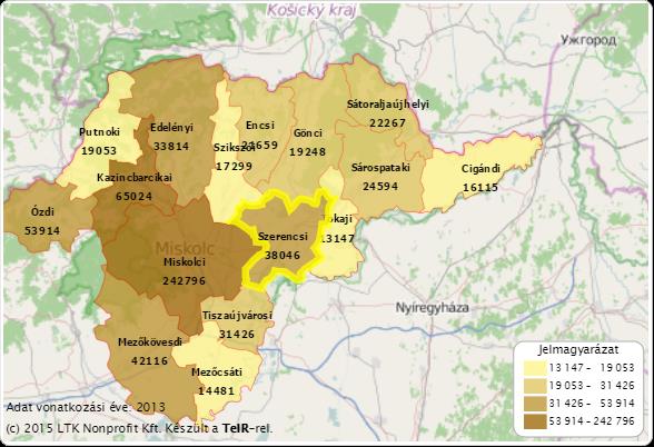 Élveszületések számának alakulása 2006-tól folyamatos csökkenést mutat, 2013-ban 376 fő született a járásban,