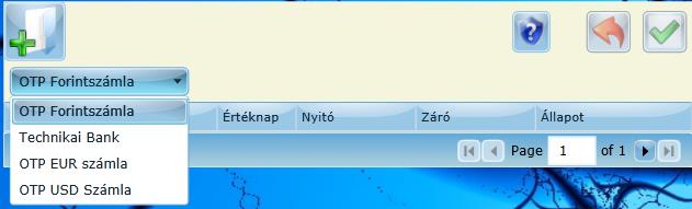 Bank könyvelése: Pénzügy számvitel/bank/banki kivonatok Ki kell választani