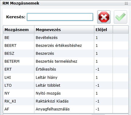 megnyomása új bizonylat készítéshez