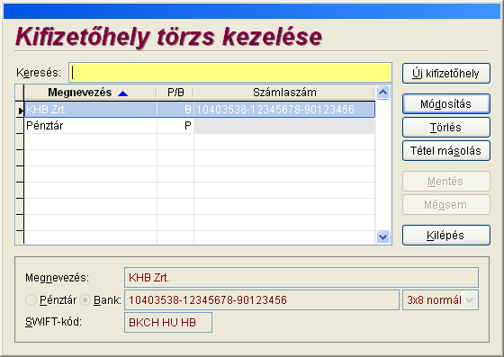 22 Számlázás és készletnyilvántartás 2 (hálózatos) 3.12. Devizatörzs kezelése A devizás bizonylatok kiállításához szükséges devizanem adatok kezelése a devizatörzsön keresztül valósítható meg.