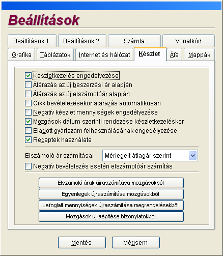 36 Számlázás és készletnyilvántartás 2 (hálózatos) Frissítések keresése minden hónap adott napján: Frissítések keresésekor beállítható, hogy ne minden indításkor, hanem a hónap megadott napján