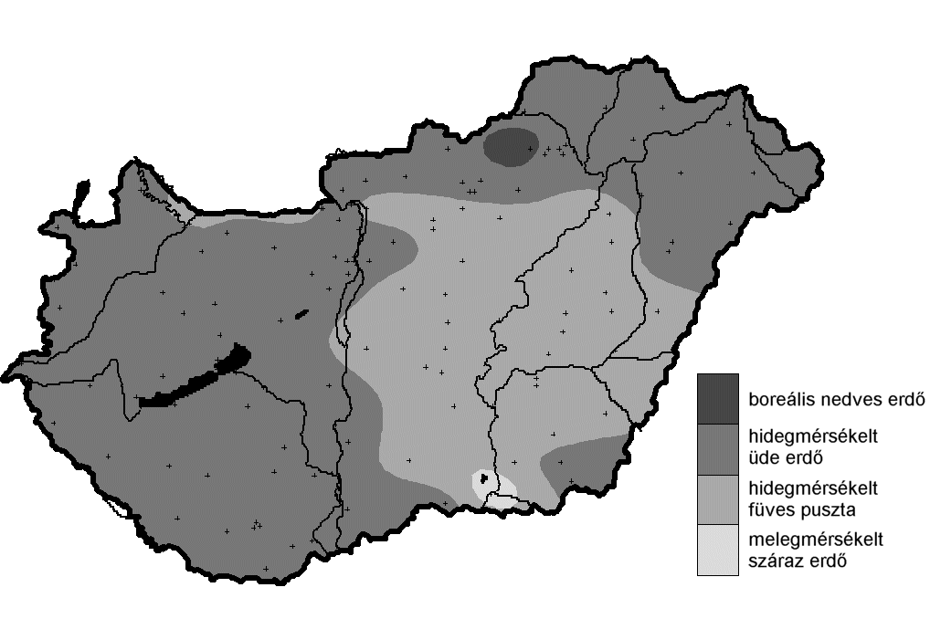 Magyarország éghajlata a Holdridge-féle osztályozás szerint (1901 1950) Szelepcsényi, Z., Breuer, H., Ács, F.