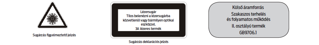 7. Ha a készülék hosszú ideig van használaton kívül, akkor érdemes legalább 4-6 havonta feltölteni, így növelhető az akkumulátor élettartama. IX. Jelzések leírása 1.