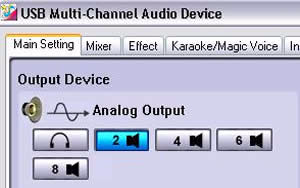 Widows XP-eljárás 1 Az Aalog Output (Aalóg kimeet) részbe válassza a fejhallgató ikot. (Mitaábra) Válassza a fejhallgatót 2 A paele kattitso a 7.